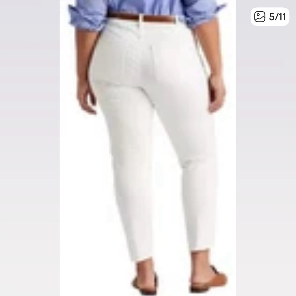 Lauren Ralph Lauren White‎ Straight leg jeans. Size 14. - Picture 3 of 13
